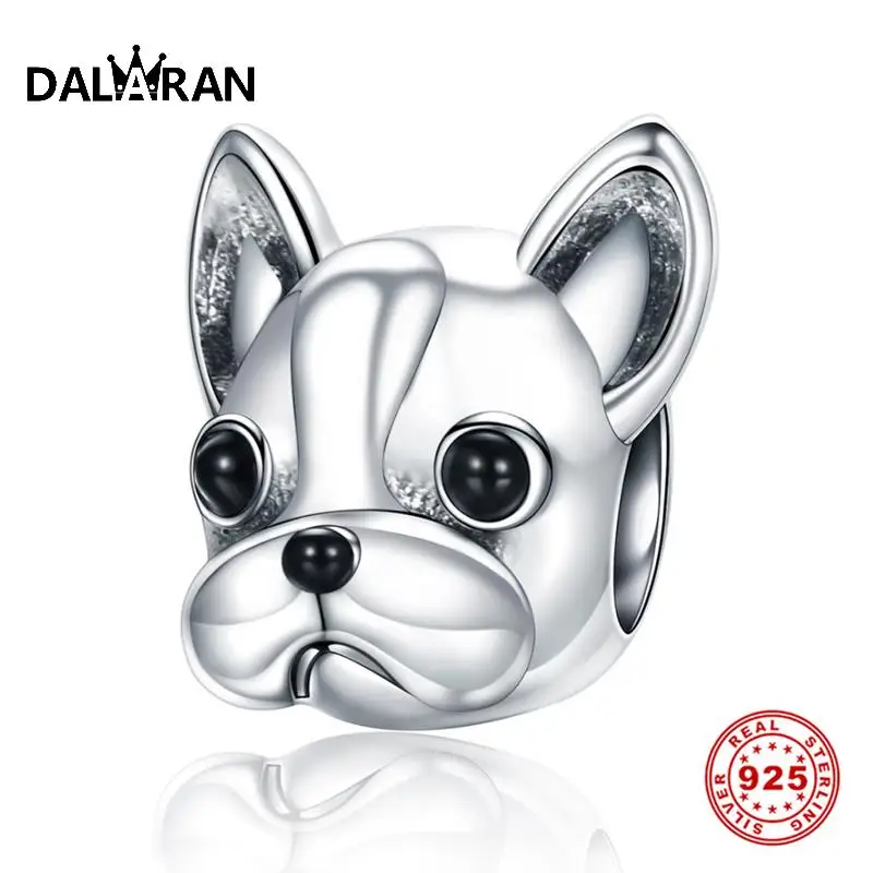 

DALARAN DIY Bracelets Authentic 925 Sterling Silver Beads Cute Dog Charms Fit Original Necklace For Women Jewelry Making Gift