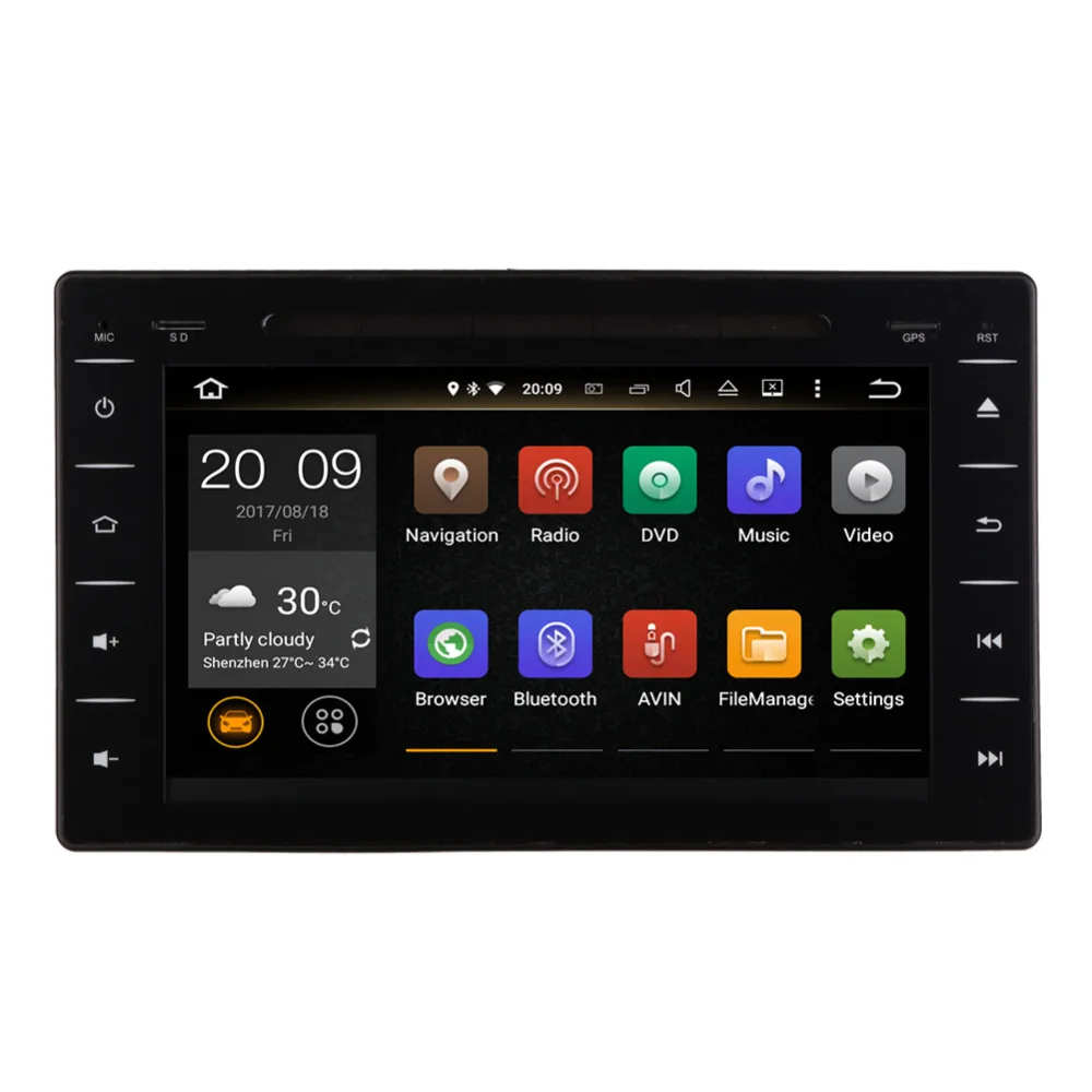 8 дюймов Android 8,0 Octa Core Автомобильный gps навигация для Toyota Hilux-с Радио стерео CD DVD мультимедийный плеер Bluetooth Wi-Fi