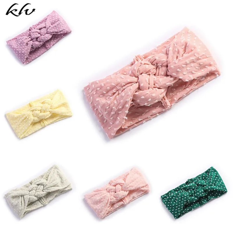 

New Baby Hair Band Super Soft Wide-brimmed Knotted Infant Hairband Solid Color Gypsophila Starry Headband Headwear