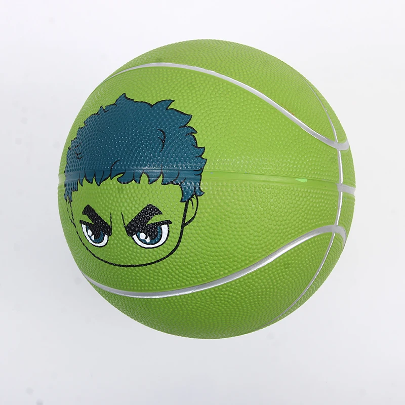 Hulk basketball Ball Christmas gift for baby kid Outdoor game playing rubber Pelota 18cm Basketball Ball for Child (1)