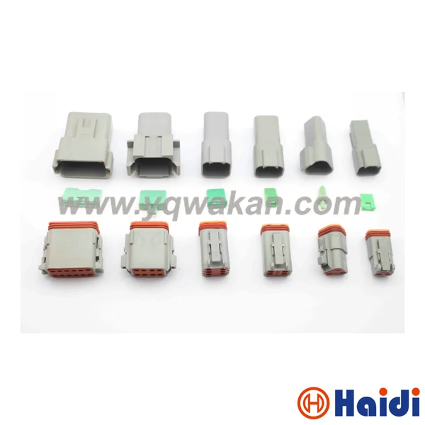 

1set 2/3/4/6/8/12pin Deutsch male&female connector DT04-2P DT04-3P DT04-4P/6/8/DT04-12P&DT06-2S/3/4/6/8/DT06-12S