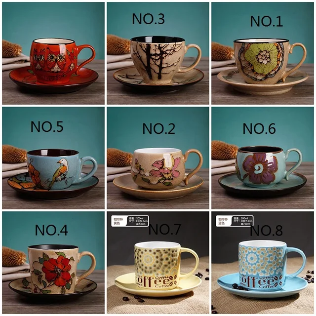 Vintage Cuccino Cups Home Decorating Ideas Interior Design Unique Coffee Cup And Saucer Set Fashion Ceramic Cuccino