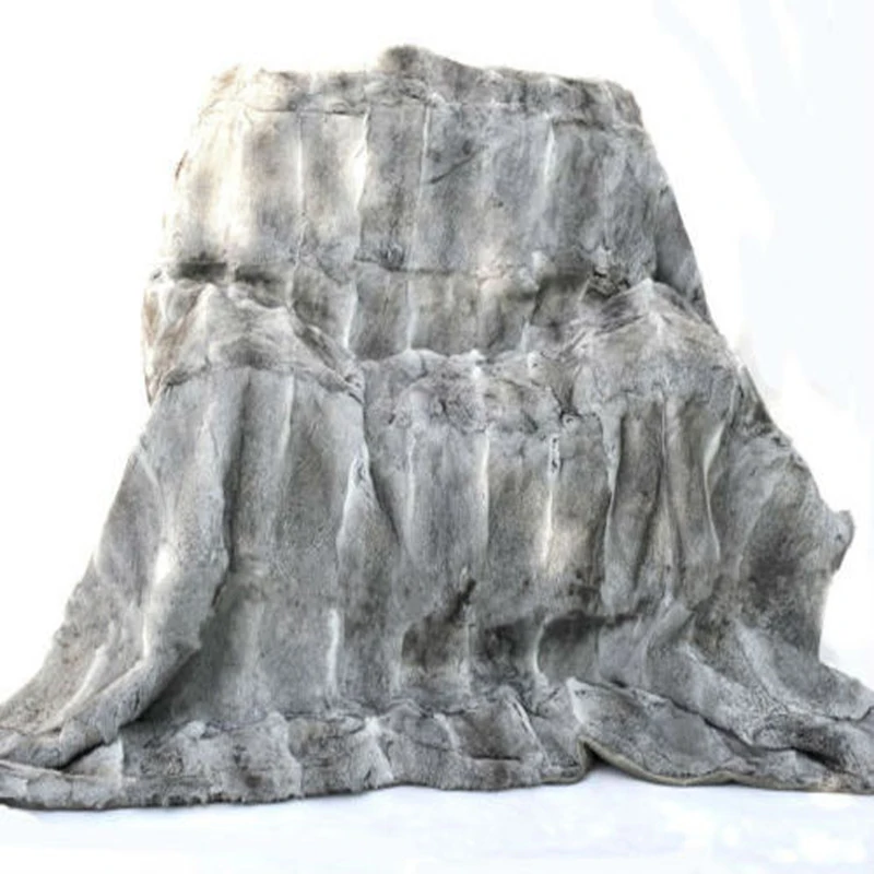 Подлинное одеяло из меха кролика напольный коврик натуральный мех ковер декоративное одеяло s для кровати домашний декор коврики и ковры для гостиной