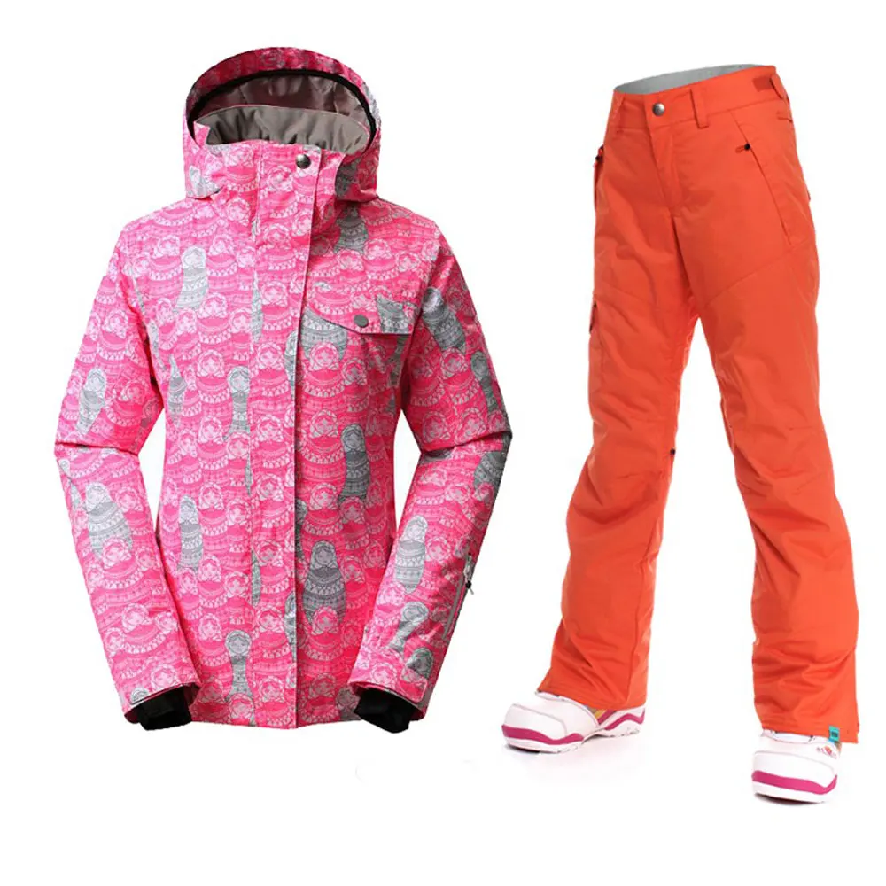 Winter Women Ski Jacket Mountaineering Ski Snowboard Suits Outdoor