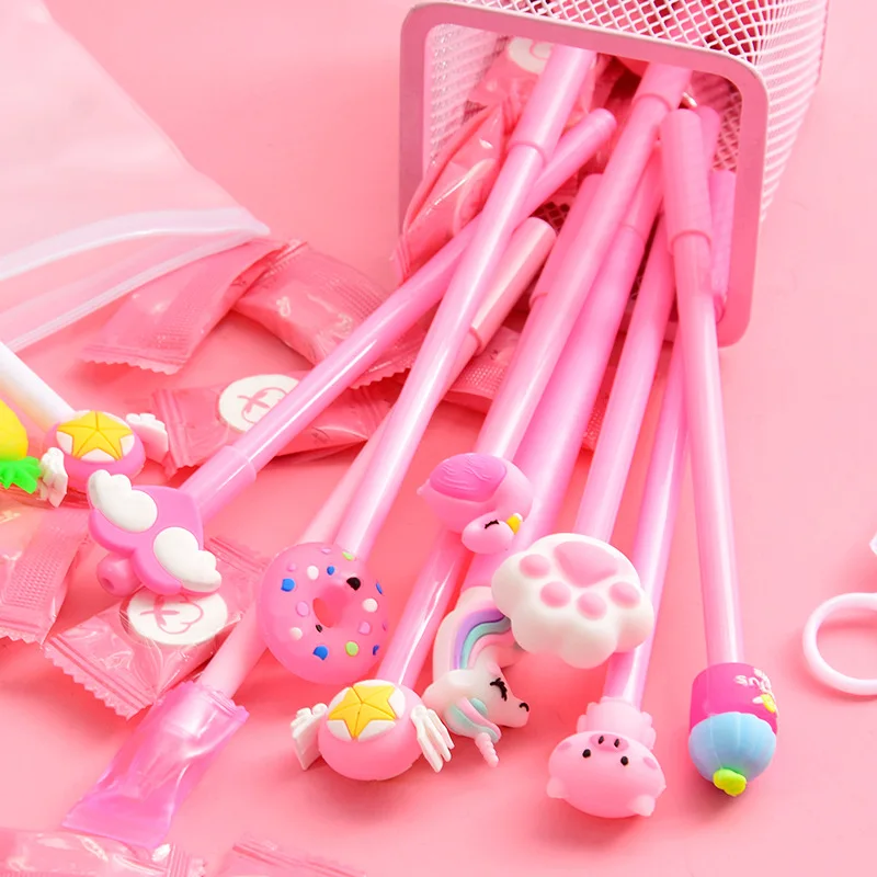 10Pcs/Set Gel Pen Unicorn Pen Stationery Kawaii School Supplies Gel Ink Pen School Stationery Office Suppliers Pen Kids Gifts