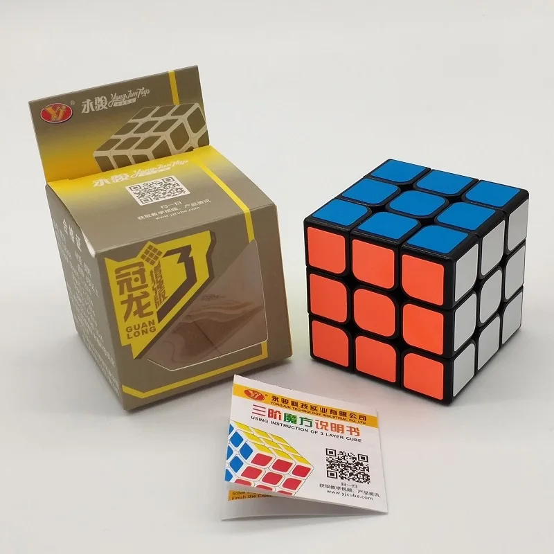 YJ GuanLong 3x3x3 магический куб классический спидкуб Профессиональный Кубик Рубика Neo Cubo Magico головоломка игрушка для детей развивающий подарок