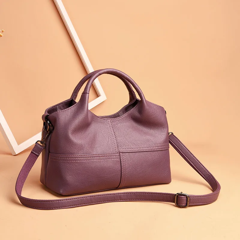 Сумки с клапаном, женская сумка через плечо, роскошная брендовая дизайнерская мягкая сумка через плечо из овечьей кожи, женские сумки из натуральной кожи - Цвет: Lavender