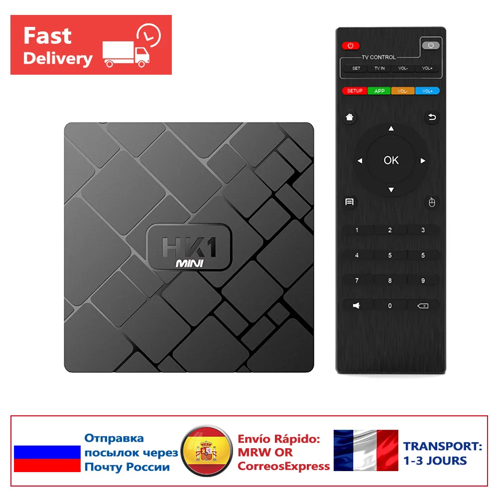 

ANDROID 9.0 HK1mini Smart TV BOX HK1 mini SET TOP BOX support Youtube Rockchip RK3229 Quad-Core 2GB+16GB Media Player