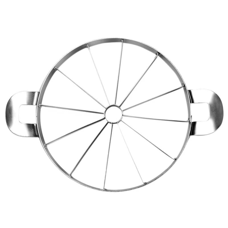 

Kitchen Stainless Steel Cutter Round Fruit Cutting Machine Kitchen Tools Watermelon Slicer Silver Stainless Steel