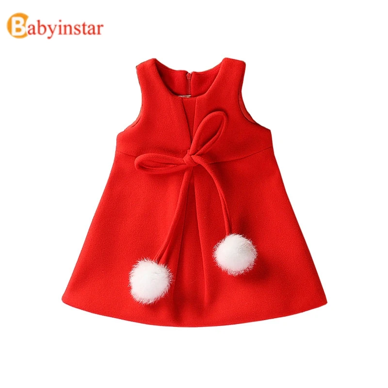 Babyinstar/красное платье костюм принцессы для девочек детское платье с бантом для девочек, красивое детское платье детский костюм детская одежда-пачка