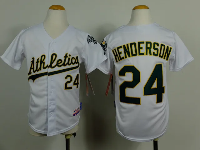 24 Rickey Henderson jersey youth kids baseball jersey ...