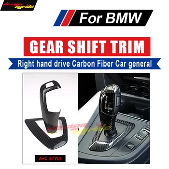 

For BMW X3 X4 F25 F26 High-quality Right hand drive Carbon car Gear Shift Knob Cover & Surround Cover interior trim A+C Style