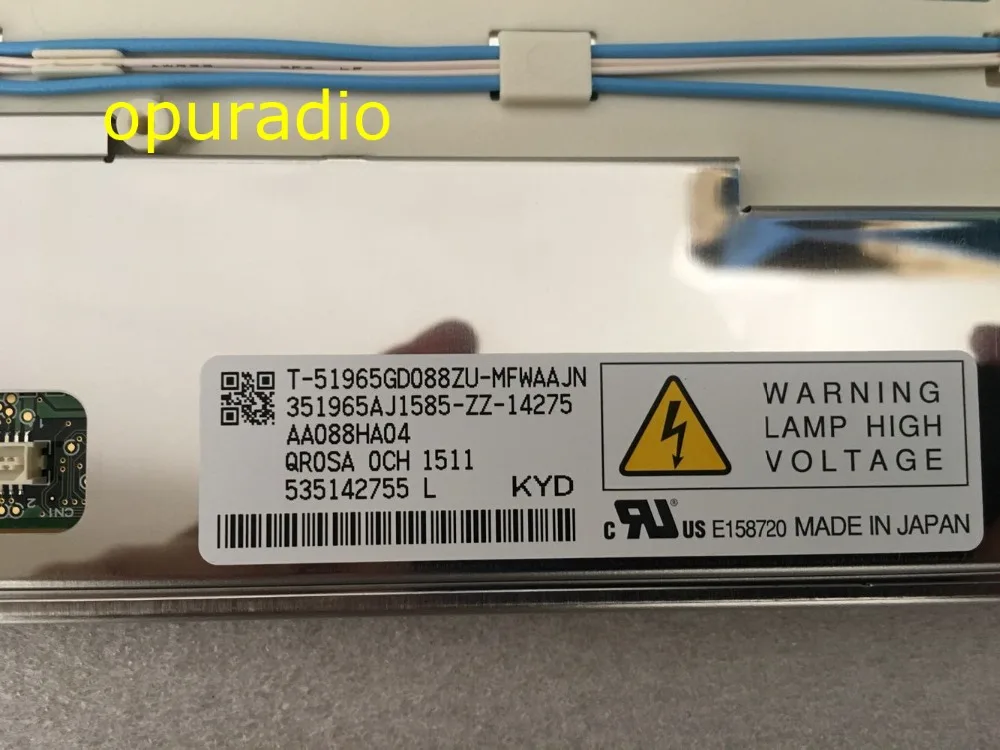 T-51965GD088ZU AA088HA04 LCD DISPLAY FOR BMW''_