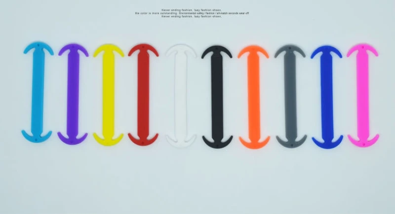 

Hot Sell Multicolor Black Elastic Shoelaces Silicone Shoe Lace Unisex Elastic Sport All Running Sneakers Fit Strap for Men Women