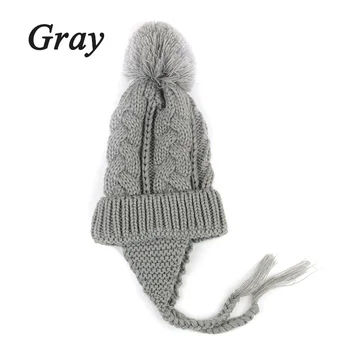 

Baby Winter Hat For Boys Girls Ball Hat Kids Warm Knitted Newborn Beanie Cap Infant Cap
