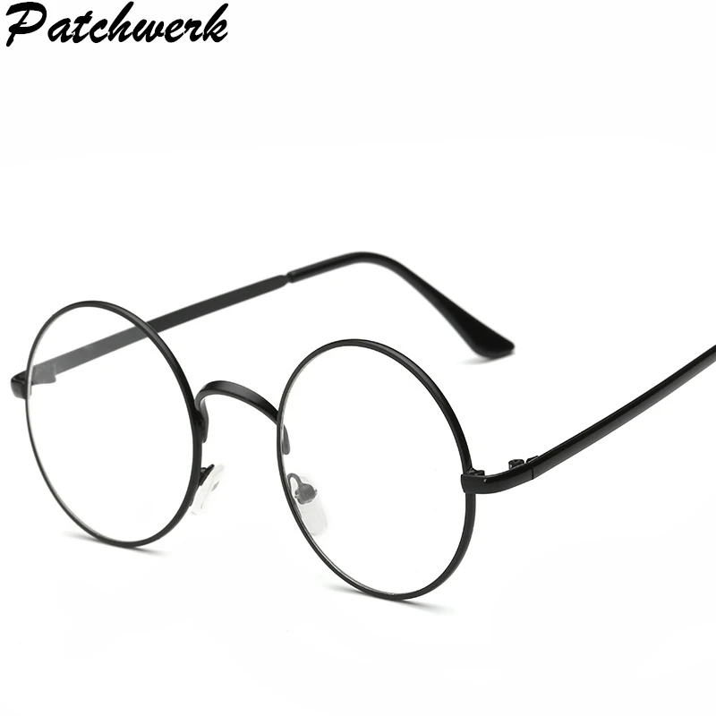 Круглая зрелищная оправа для очков мужские и женские очки с прозрачным стеклом