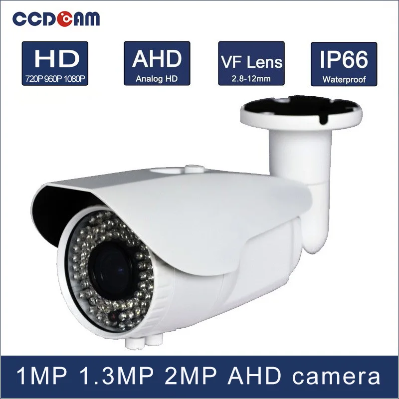 

CCDCAM 1MP 1.3 MP 2 MP high definition AHD IR Waterproof camera for security system 72pcs IR leds IR range 60m