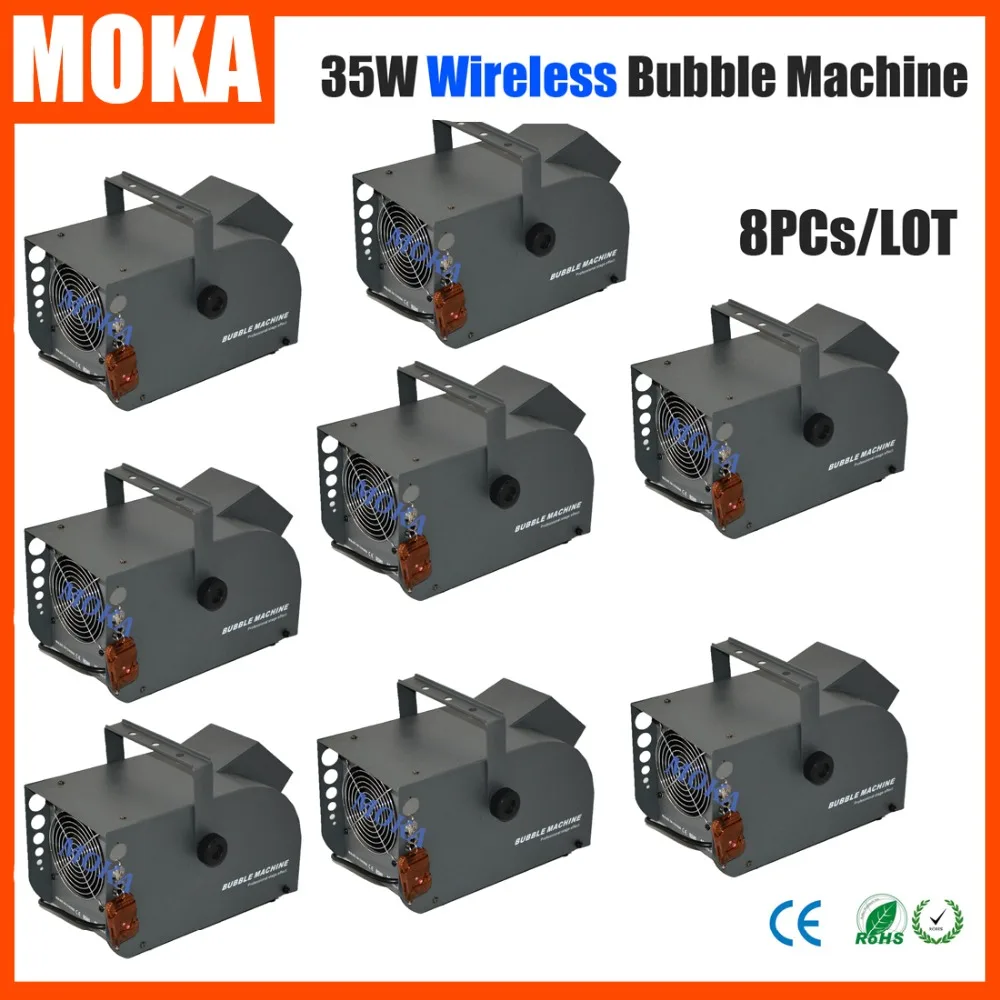 

8PCs/LOT 35w DJ Bubble Tron Bubbletron Portable High Output Bubble Machine w/ Remote Disco Bubble Machine Bubble Maker