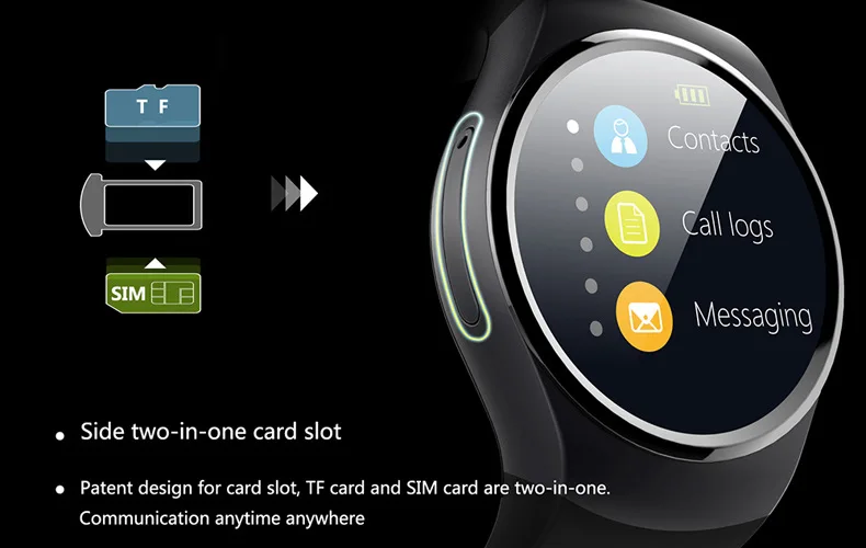 Outdoor Sports WIFI Smart Watch Phone Waterproof SIM Card Android IOS GPS Heart Rate Monitor Smartwatch Bracelet KW18