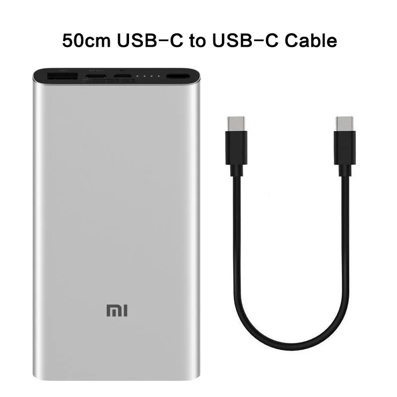 Xiaomi power Bank3 10000mAh Мобильный Резервный банк питания 10000 Bateria Внешнее зарядное устройство для iphone samsung xiaomi - Цвет: 38.99