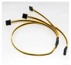 10 шт./лот 3 x molex 70 см + 30 см + 25 см + 30 см мужчин и женщин большой 4 P 16AWG Высокие технические характеристики Чистая медь Олово провода