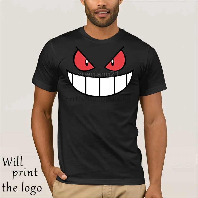 Anime Cartoon Gengar Adulto Tshirt O Collo Top Tees Casuale a Maniche Corte T-Shirt Creativo Uomo T Shirts |