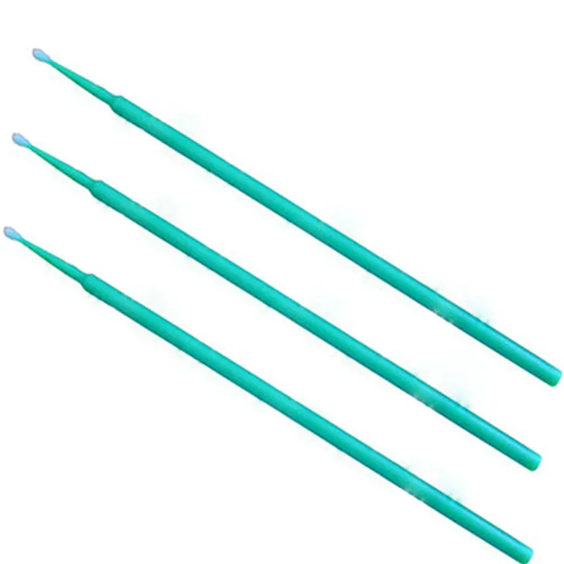 10 шт прочные Микро одноразовые накладные ресницы кисти для макияжа женские индивидуальные аппликаторы для удаления ресниц инструменты тампоны - Цвет: Green