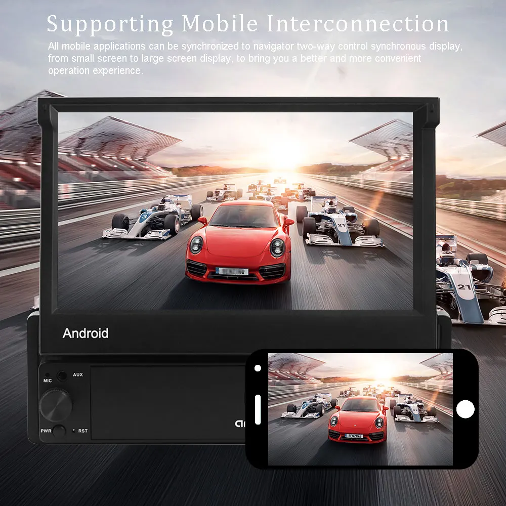 AMprime Android Car Radio Autoradio 1 Din 7'' Touch Screen Car Multimedia Player GPS Navigation Wifi Auto MP5 Bluetooth USB FM AMprime Android Car Radio Autoradio 1 Din 7'' Touch Screen Car Multimedia Player GPS Navigation Wifi Auto MP5 Bluetooth USB FM