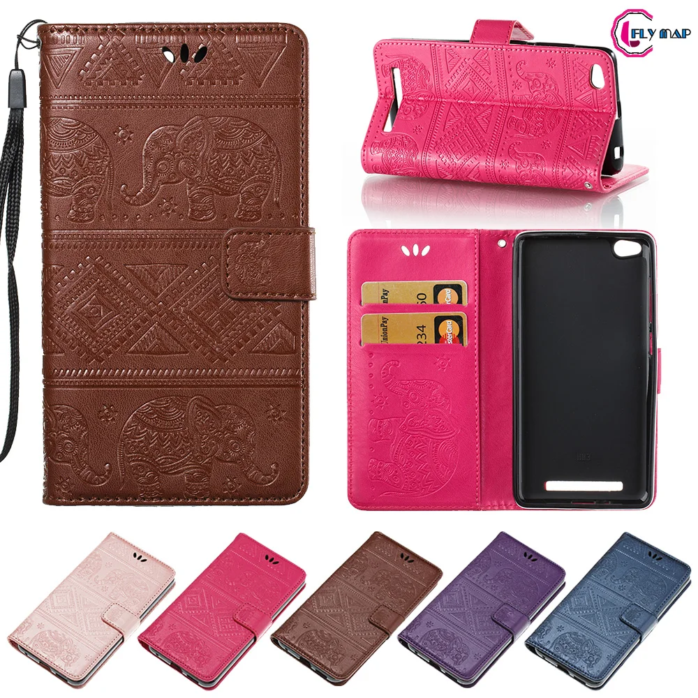 

Flip Elephant Coque For Xiaomi Redmi 3 Redmi3 case Retro Flip Wallet PU leather Cover For Xiao Red mi Hongmi 3 Phone Shell Bag