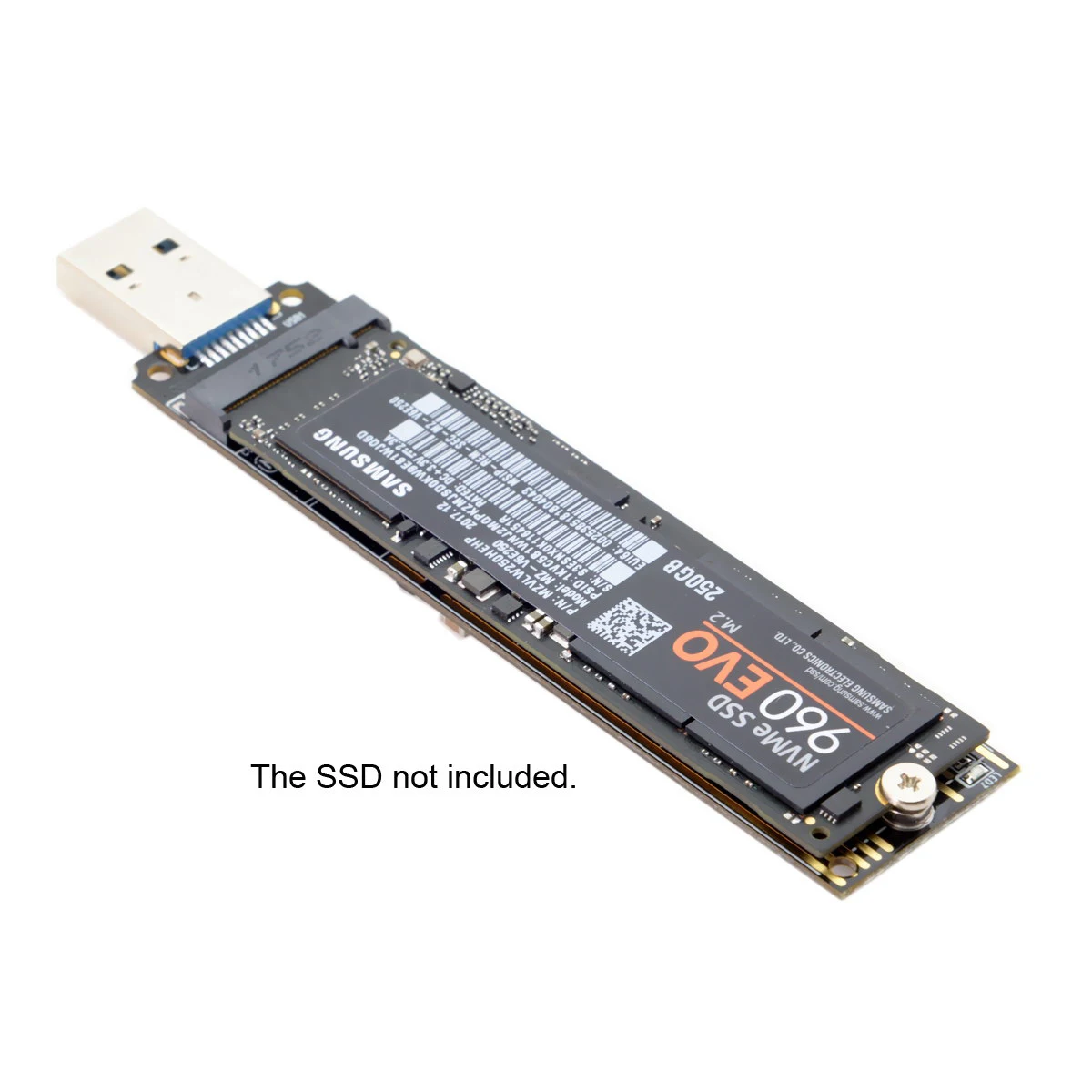 Чехол для SSD NVME-USB адаптер 10 Гбит/с Usb 3,1 Gen 2 M.2 PCIE SSD To type-A карта не требуется кабель USB To M2 Solid State Drive Key M