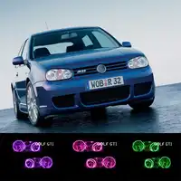 フォルクスワーゲンゴルフ 4 GT RGB LED ヘッドライトハロー天使の目キットカースタイリングアクセサリー 1998 1999 2000 2001 2002 2003 2004