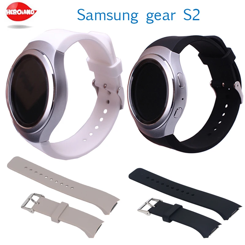 

New Watchband For Smart Samsung Gear S2 Watch Band Stylish Silicone Replacement Strap SM-R720 SSGS2SS Sport Silicone Watchbands