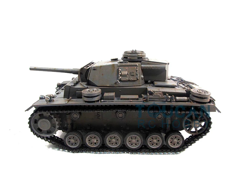 Металл Мато 1/16 Panzer III RC РТР Танк модель BB стрельба гранулы серый 1223 TH00661