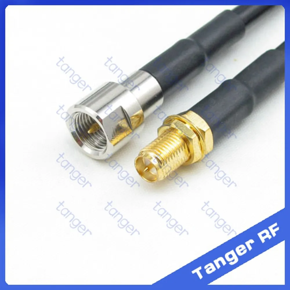 

Tanger Hot sale FME male plug to RP-SMA female connector straight RF RG58 Pigtail Jumper Coaxial Cable 20inch 50cm High Quality