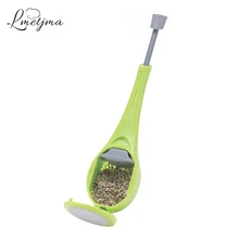 LMETJMA вкладыш Чай фильтр Еда Класс Пластик Чай Кофе Фильтр измерения Swirl крутой перемешать Пресс Чай заварки LK0017