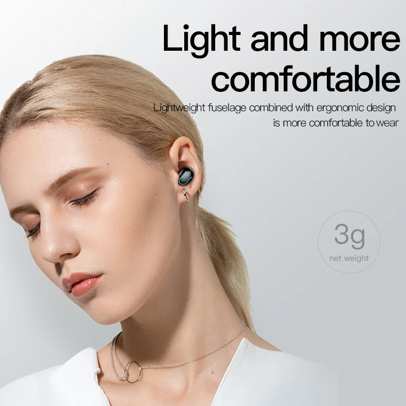 NBX беспроводные наушники TWS с высокой емкостью Bluetooth 5 0 Гарнитура 3D стерео