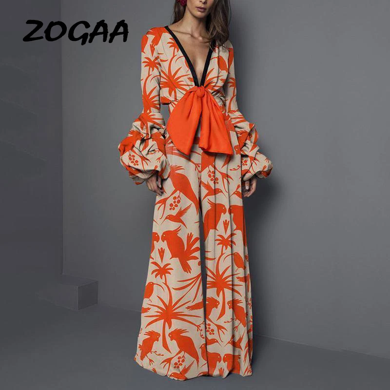 ZOGAA Повседневное элегантные женские комбинезон длинные брюки для девочек летние
