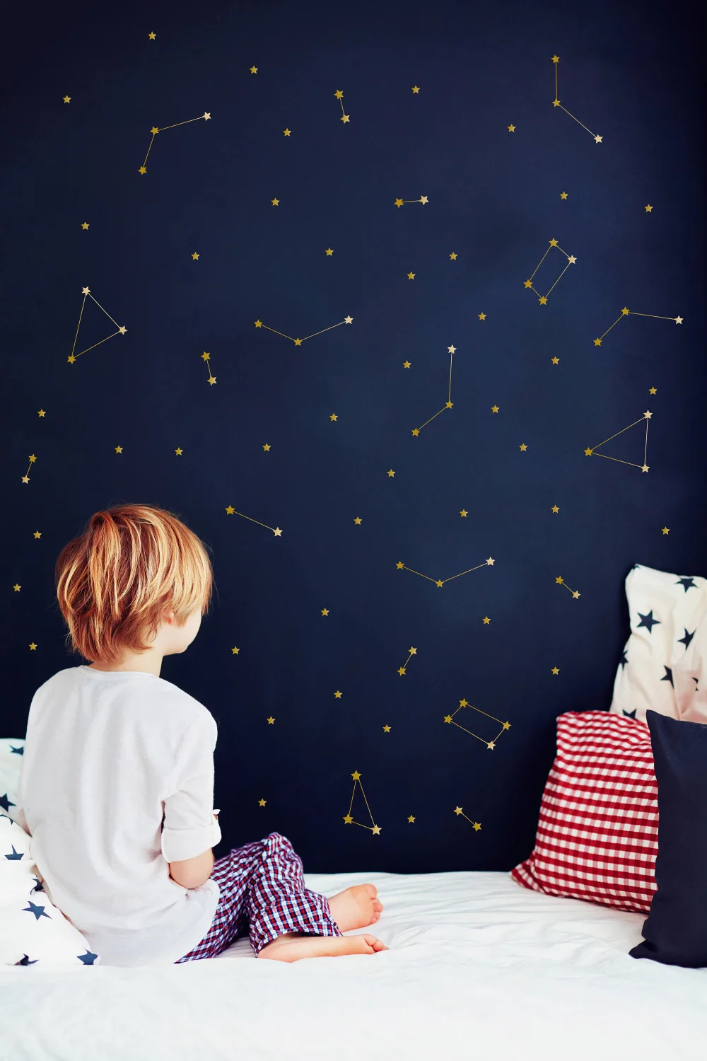 Созвездие Наклейка на стену дети спальня съемные украшения космическое пространство детская стикеры Зодиак Астрономия искусство Фреска Декор ZB162