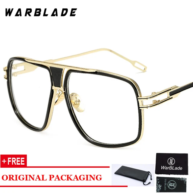 Buy Brand Designer Big Square Glasses Frames For Men 