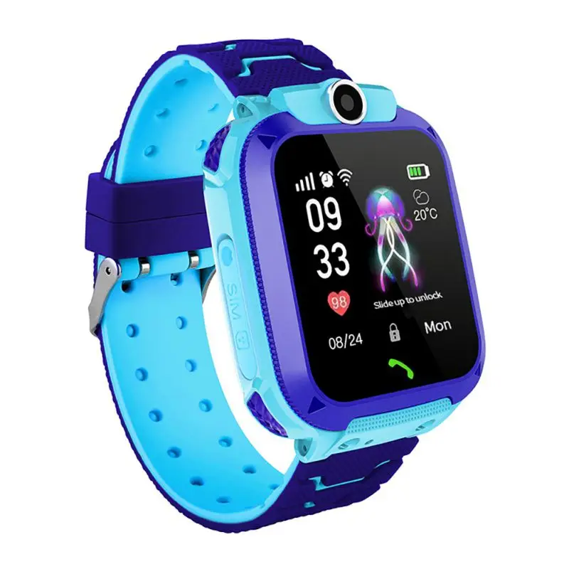 Kids Children Smart Watch IP67 Waterproof LBS Location 1.44 Inch Touch Screen Wristwatch Wearable Device Russian English