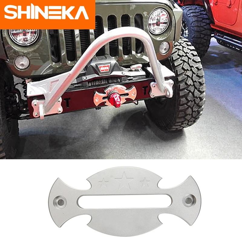 SHINEKA Буксировка для Jeep Wrangler JK JL 2007-+ лебедка кабельный ролик с гайками для Jeep Wrangler аксессуары