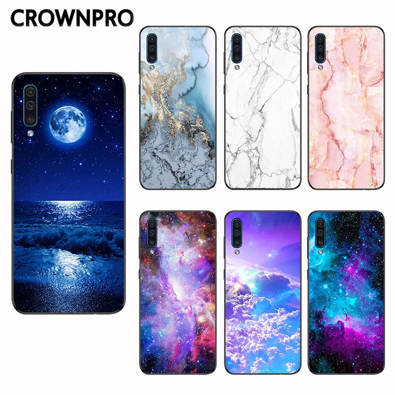 

CROWNPRO Matte Silicone TPU FOR Funda Samsung Galaxy A50 Case Cover Back Shell Case FOR Samsung A50 A505 A505F 2019 Phone Cases