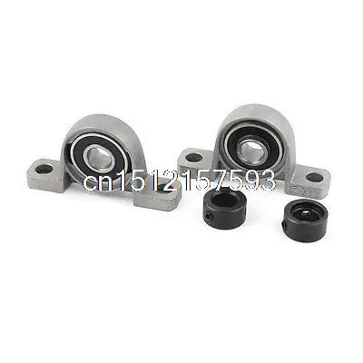 

2 Pcs Zinc Alloy 10mm Mounted Self-aligning Ball Bearing Pillow Block UP000