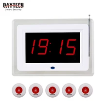 DAYTECH Coaster пейджер Ресторан очереди пейджинговый передатчик 433 МГц услуги вызова системы кнопка вызова DAYTECH Coaster пейджер Ресторан очереди пейджинговый передатчик 433 МГц услуги вызова системы кнопка вызова