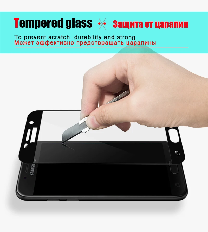 TOMKAS For Samsung Galaxy A3 A5 2016 J3 J5 J7 2017 Screen Protector Full Coverage For Galaxy A3 A5 J3 J5 J7 2016 Tempered Glass  (9)