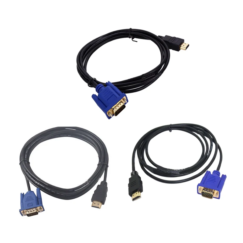 Urijk 1 шт. HDMI штекер к VGA Штекерный кабель адаптер м 8 3 0 конвертер монитор свинцовый