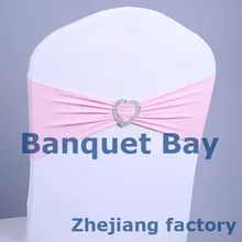 Сердце Форма Пряжка спандекс Председатель группы розовый цвет