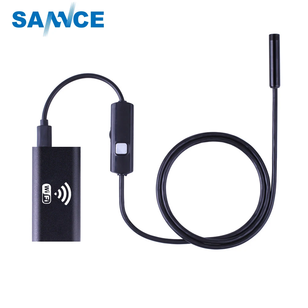 Kopen 8mm Lens Wifi Android Iphone Endoscoop Camera 1 M 2 M 3.5 M 5 M Waterdichte Snake Buis Pijp Borescope 720 P Iphone Camera Endoscoop