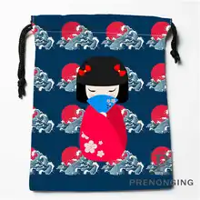 Пользовательские японской культуры мешки Drawstring печати для хранения мода путешествия мини-сумка Плавание Пеший Туризм игрушки мешок Размеры 18x22 см 171203-04-08