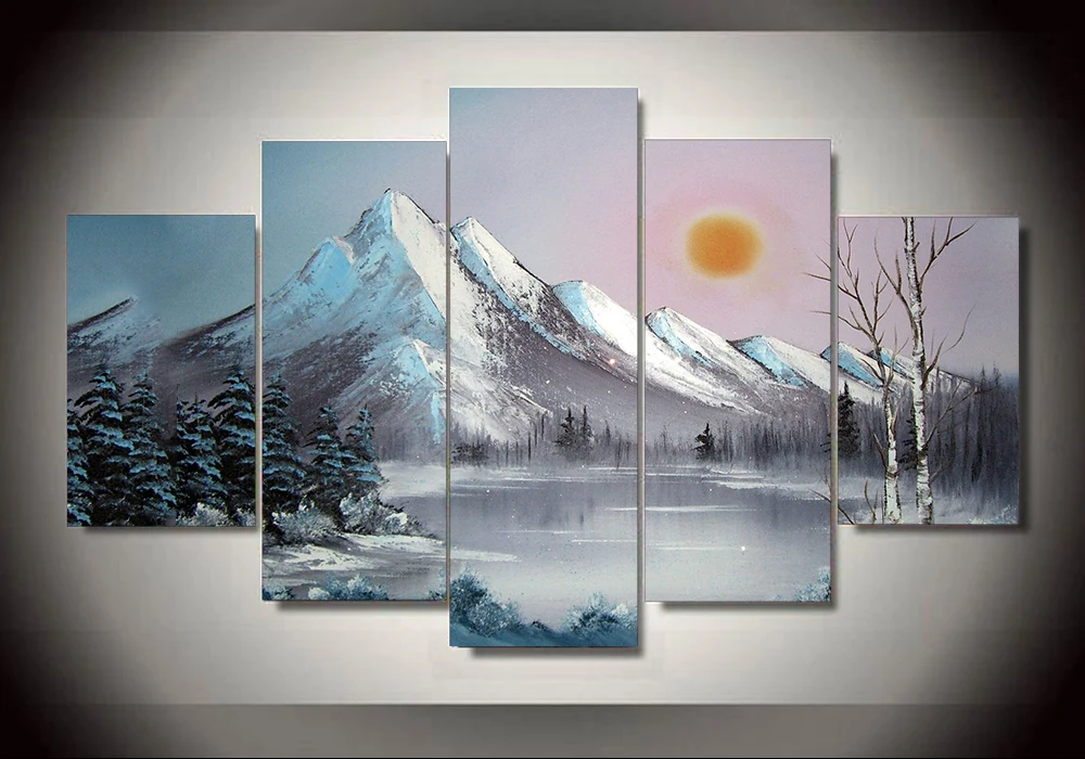 Sin Marco Impreso Ross Paisaje Pintura Pared Arte Decoracion De La Habitacion De Los Ninos Poster Lienzo Envio Gratis Pintura Y Caligrafia Aliexpress